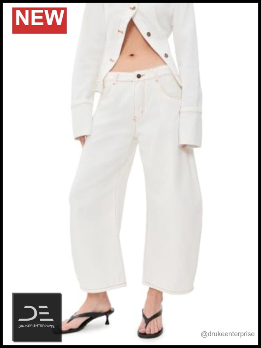 Lioness High Rise Straight Cropped Jeans Raw Hem Mid-Rise Button Zip